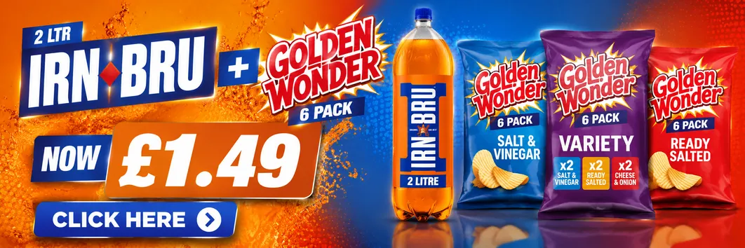 1.49 Irn Bru + Golden Wonder Bundle
