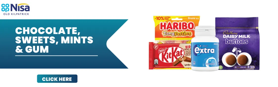 Chocolate, Sweets, Mints and Gum 
