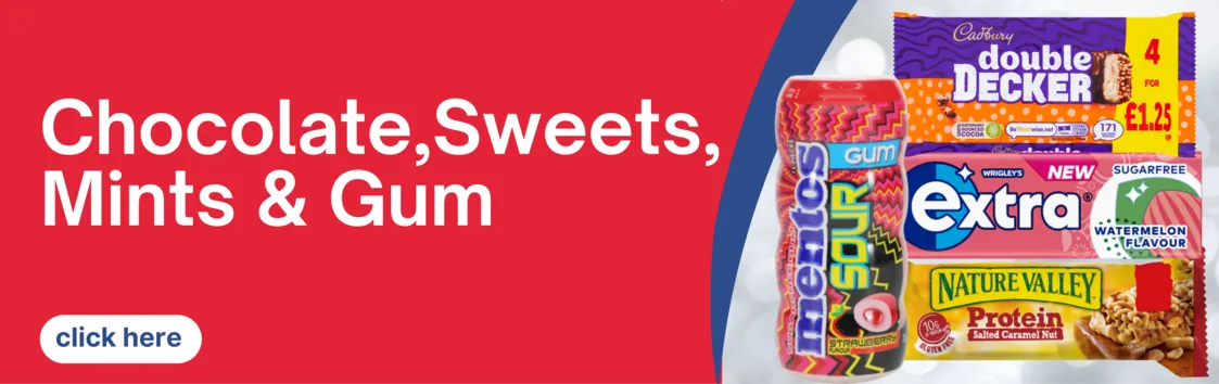 Chocolate, Sweets, Mints & Gum