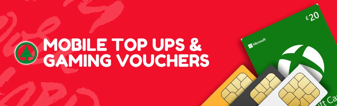 Mobile Top Ups & Gaming Vouchers