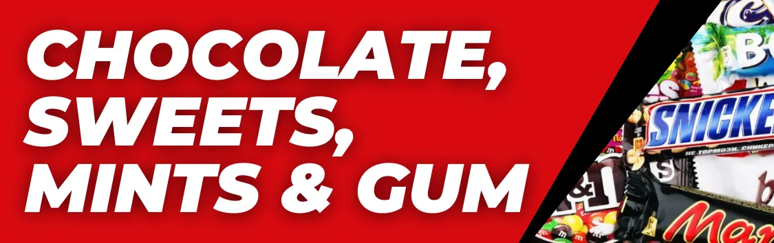 Chocolate, Sweets, Mints & Gum
