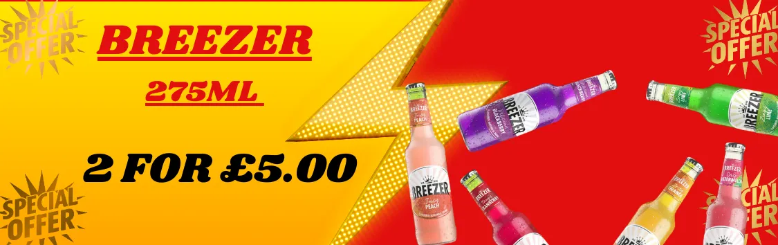 BREEZERZ 275ML 2 FOR £5