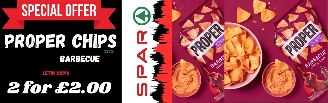 PROPER CHIPS 2 FOR £2.00
