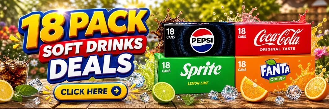 18 PACK SOFT DRINKS DEALS
