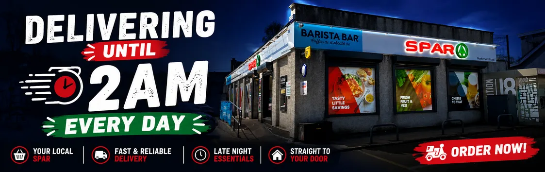 Delivering Until 2am Every Day!