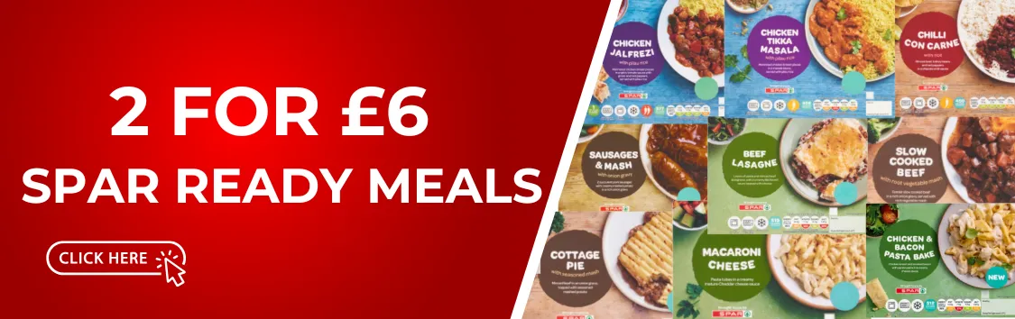 2FOR£6 SPAR READY MEALS