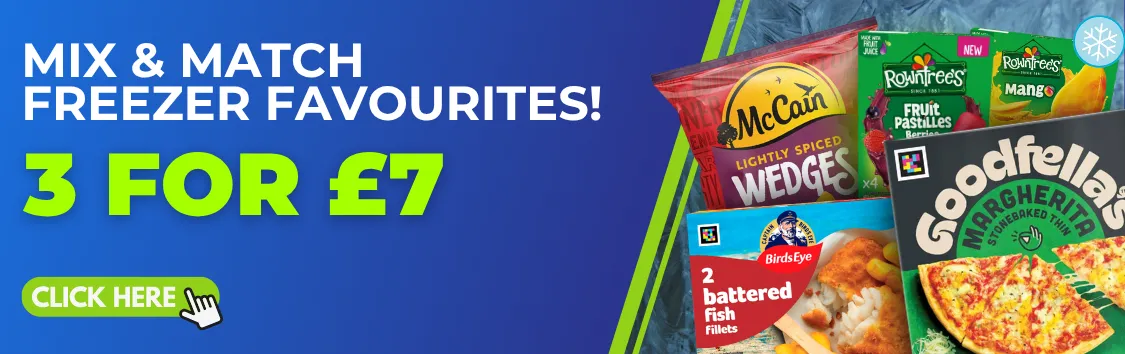 3 for £7 Freezer Favourites