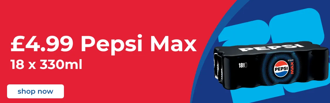 4.99 Pepsi Max 18 Pack