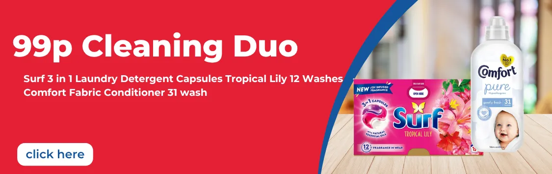 99p Cleaning Duo  -Surf & Comfort
