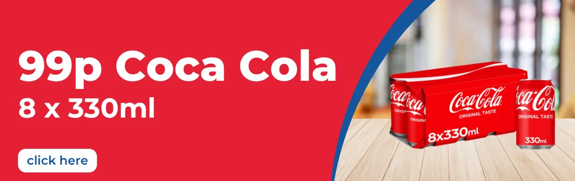 99p Coca Cola 8 x 330ml 
