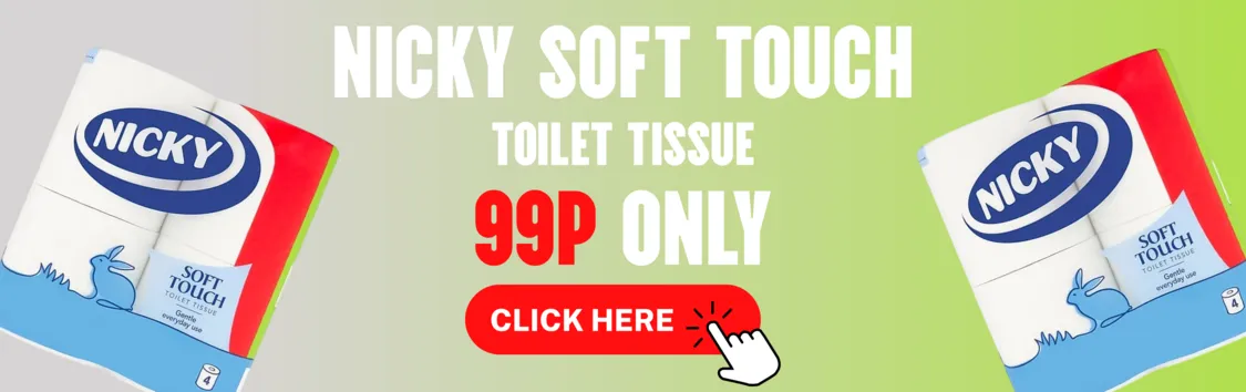 99p Nicky soft touch tissue 