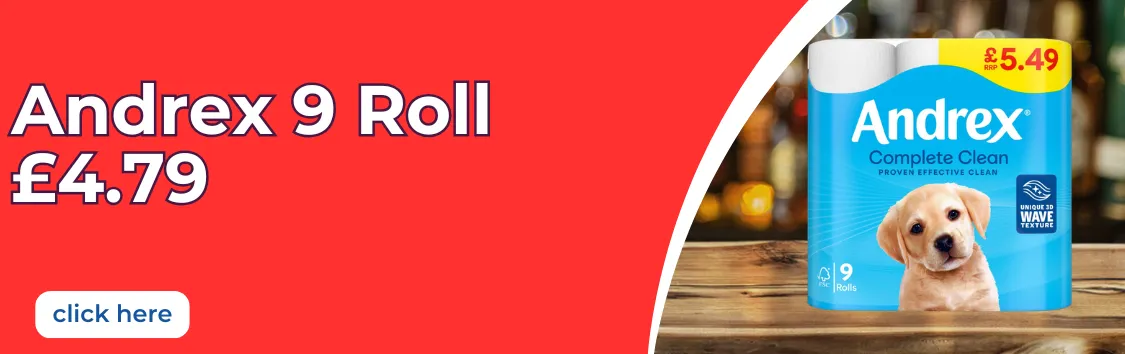Andrex 9 roll £4.79