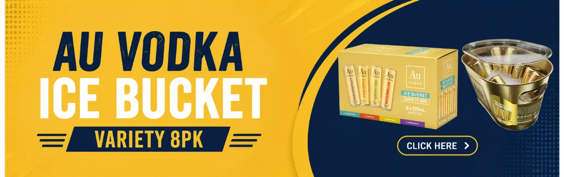 Au vodka Ice bucket 8pk variety