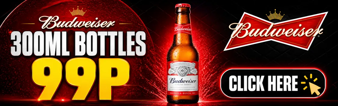 BUDWEISER 300ml 99p