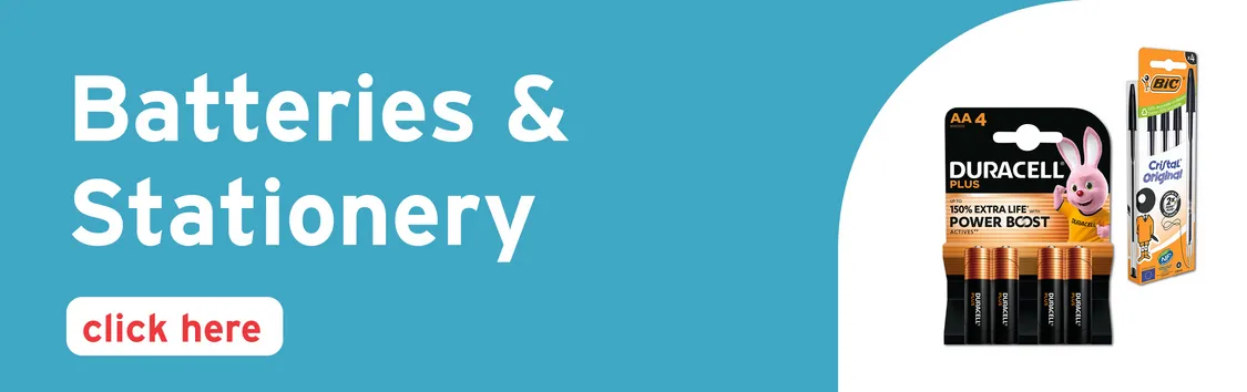 Batteries & Stationery