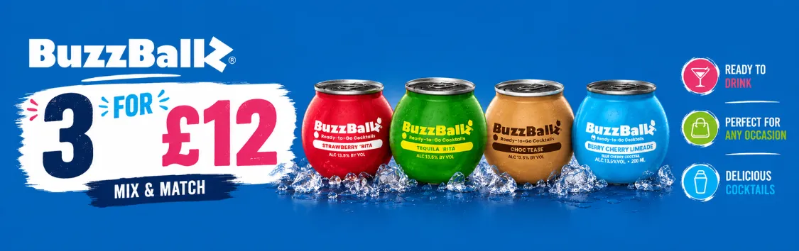 Buzzballs 3 for £12
