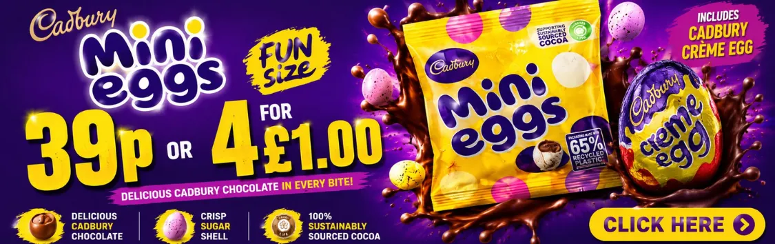 Cadbury Mini Eggs Fun Size 39p