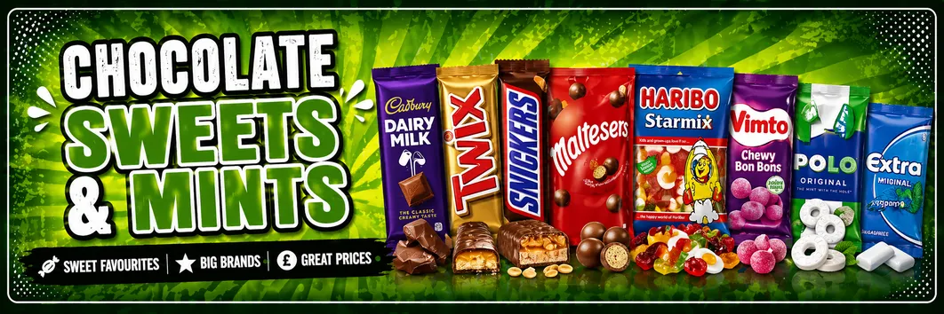 Chocolate, Sweets, Mints & Gum
