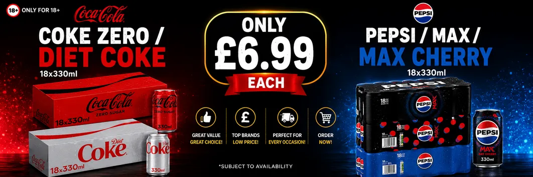 Coke Zero Diet Coke 18x330ml - £6.99