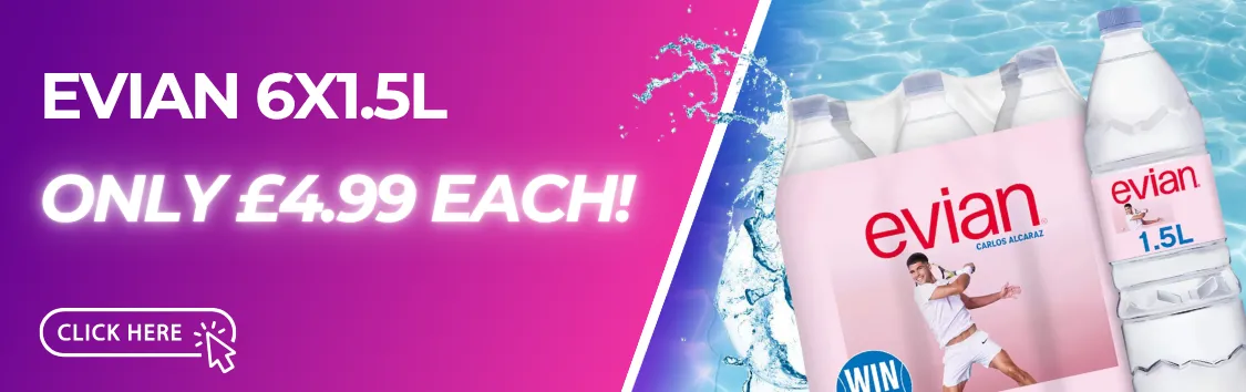 Evian 6pk 1.5L - £4.99
