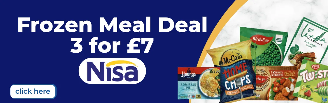 Freezer Deal 3 for £7 29/07/2026 - 18/08/2026