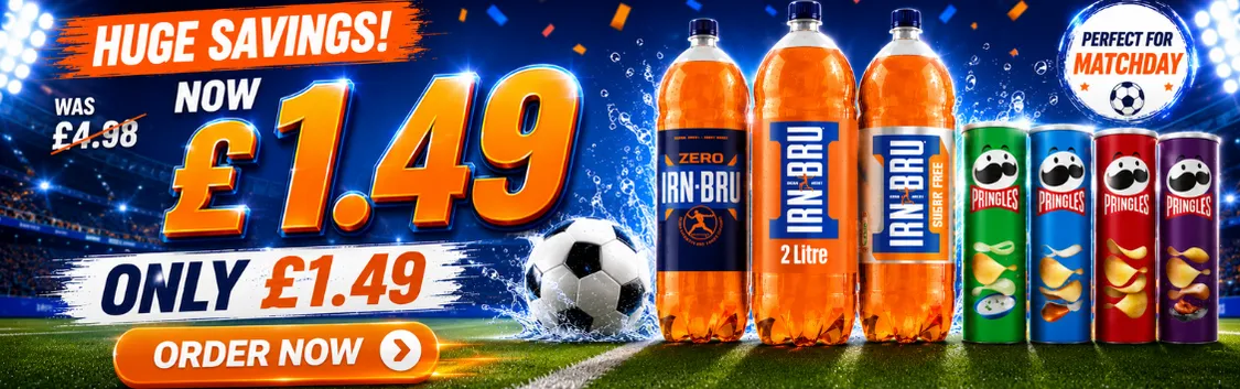Irn Bru 2L + Pringle's 165g £1.49