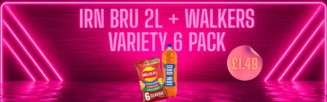 Irn Bru 2l + Walkers Variety 6 Pack