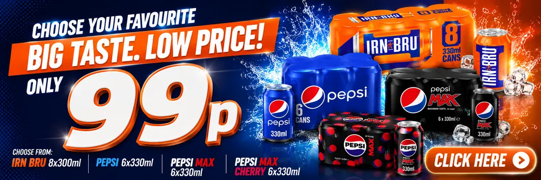 Irn Bru 8Pk/Pepsi 6Pk 99p