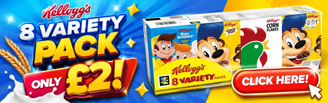 KELLOGGS 8 PACK VARIETY £2