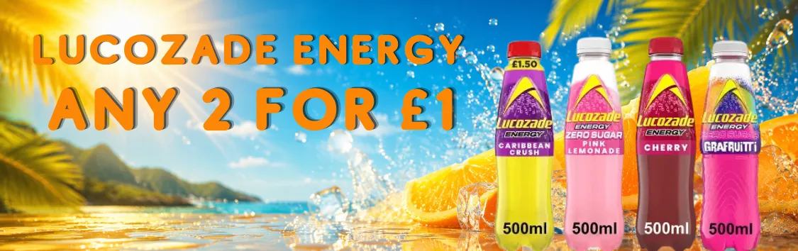 Lucozade Energy 500ml Any 2 For £1 
