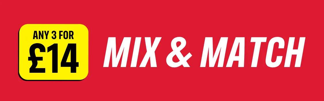 Mix & Match - 3 for £14