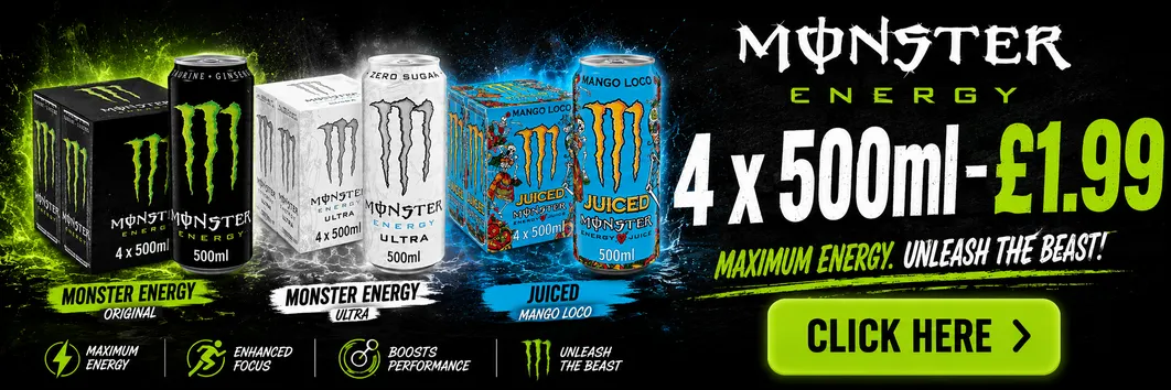 Monster Energy 4x500ml - £1.99