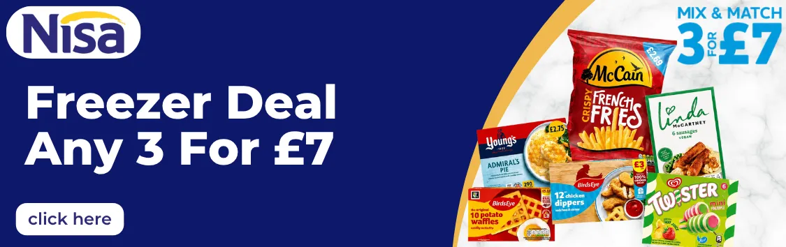 Nisa Freezer Deal 08/07-28/07
