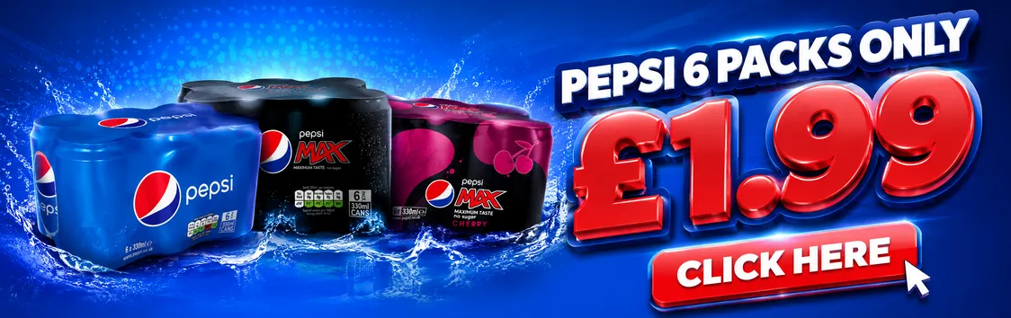 PEPSI 6 PACK £1.99