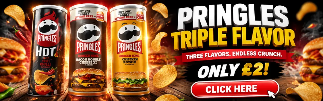 PRINGLES NEW FLAVOURS £2!