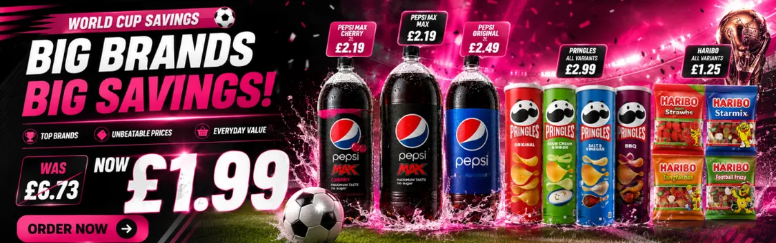 Pepsi 2L + Haribo + Pringle's £1.99