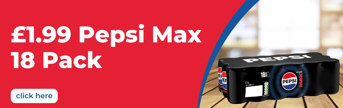 Pepsi Max 18pk 1.99