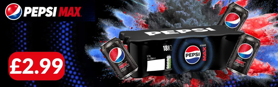 Pepsi Max 18x330ml £2.99