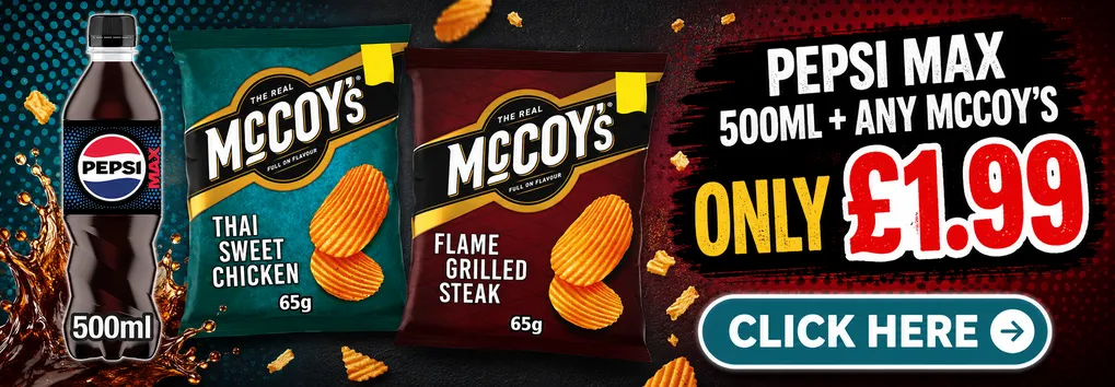 Pepsi Max 500ml + Any McCoy's £1.99