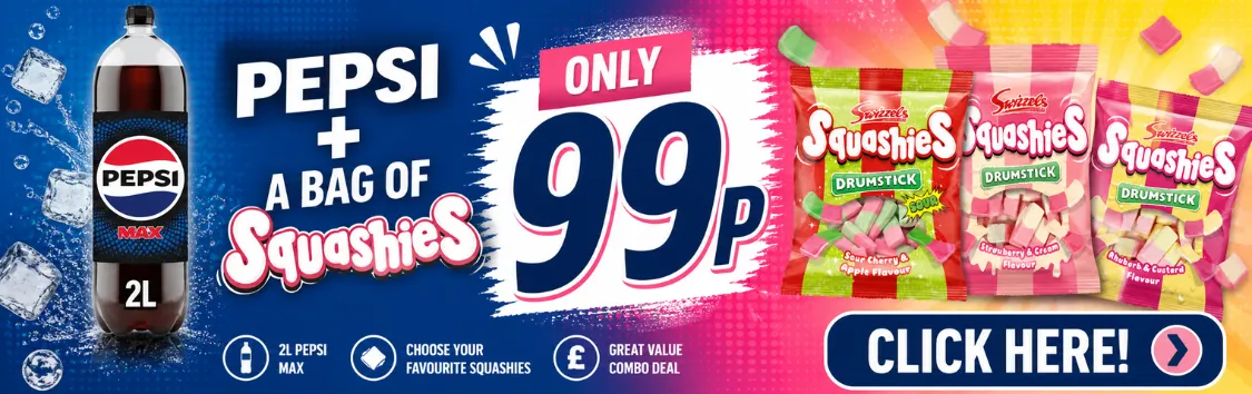 Pepsi & Squashies - 99p
