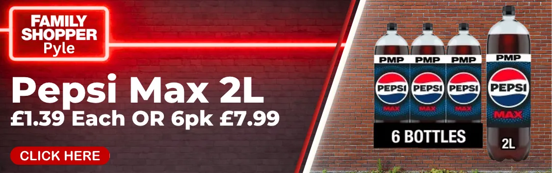 Pepsi max 2ltr £1.39