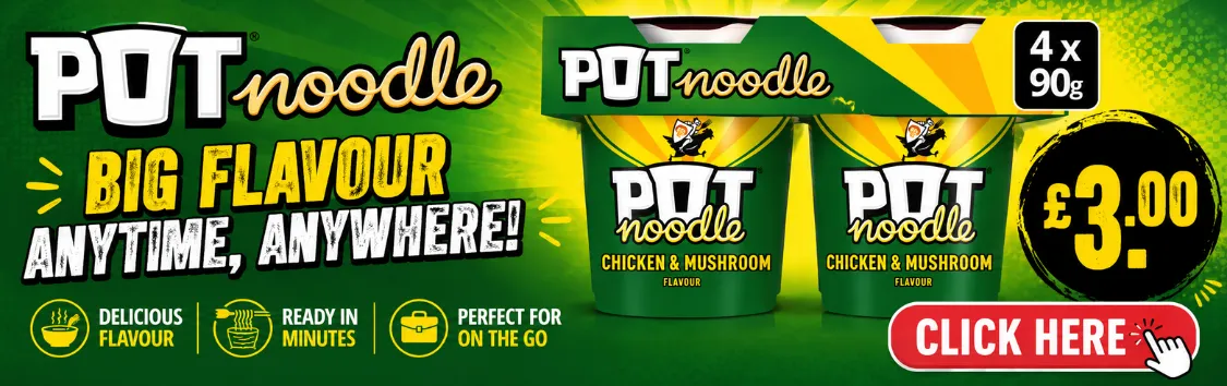 Pot Noodle 4pk (4x90g)