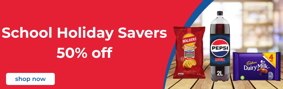 School Holiday Savers 50% off