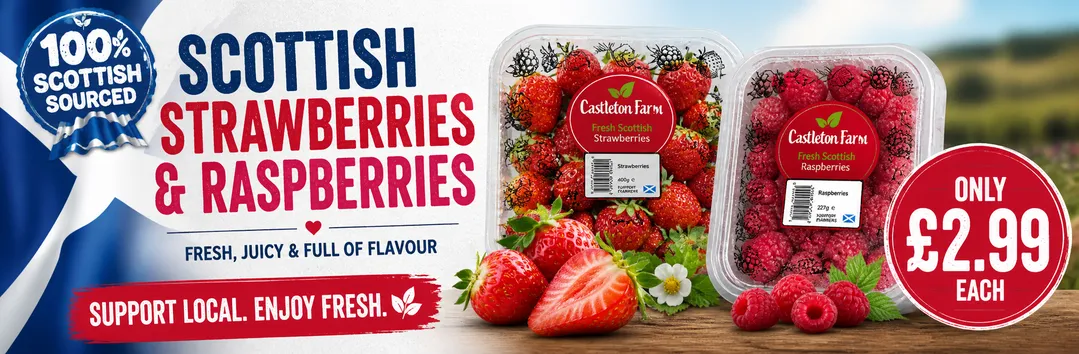 Scottish Strawberries & Raspberries