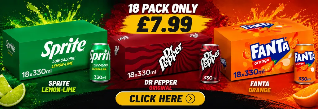 Sprite/Fanta/Dr Pepper 18 Pack