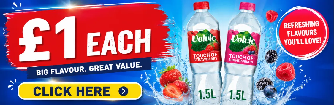 VOLVIC 1LTR £1