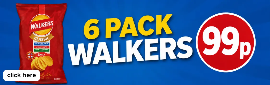 Walkers 6pk Classic 99p
