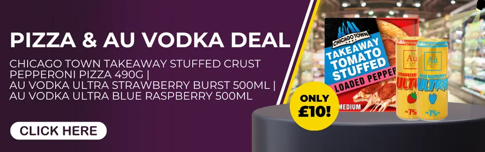 £10 Pizza & AU Vodka Deal
