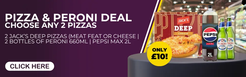 £10 Pizza & Peroni Bundle