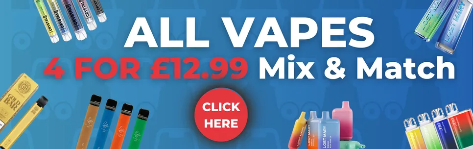 4 for 12.99 vapes